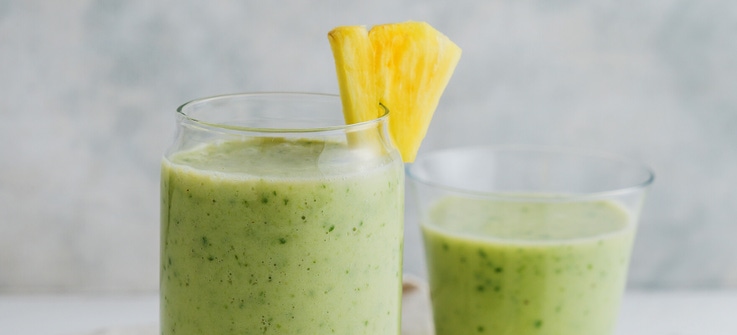 Pineapple lime smoothie