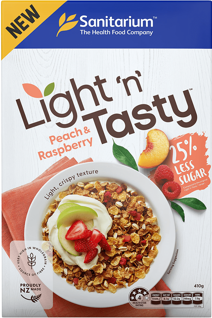 Light 'n' Tasty Peach and Raspberry