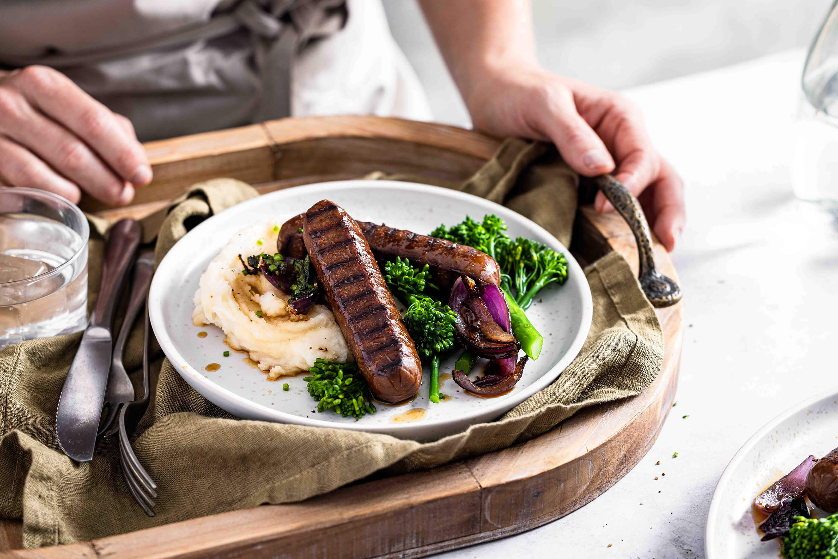 Maple Glazed Sausages and Mash