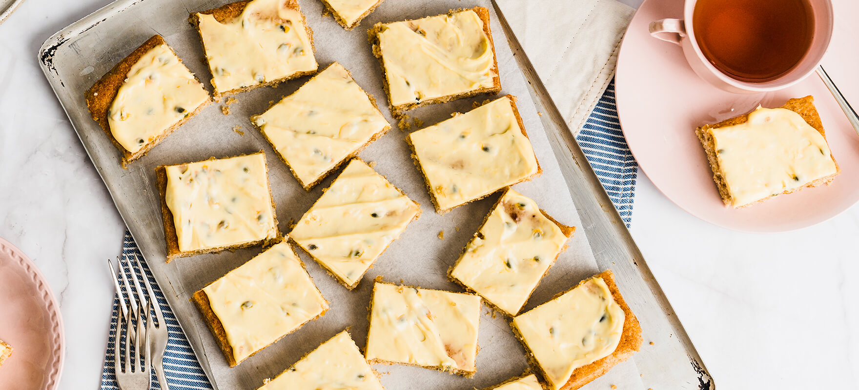 weet-bix slice with lemon and passionfruit