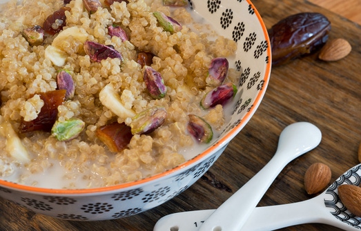 Rustic quinoa porridge