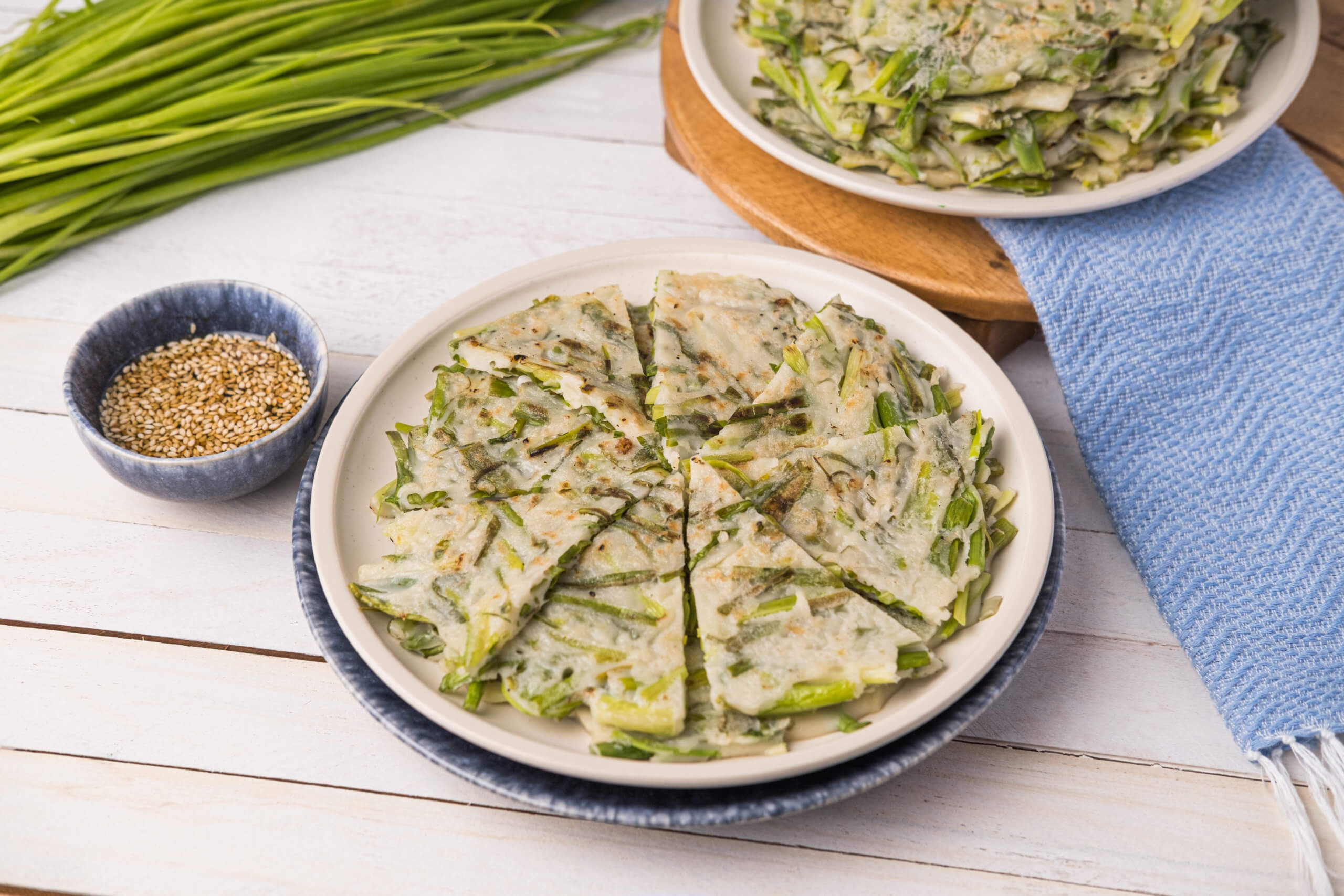 Crêpe à l’oignon vert