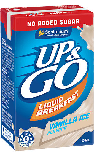 UP&GO No Added Sugar Vanilla Ice Flavour