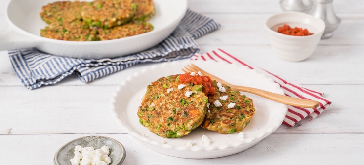Green pea fritters