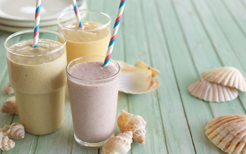 Peach and honey smoothie