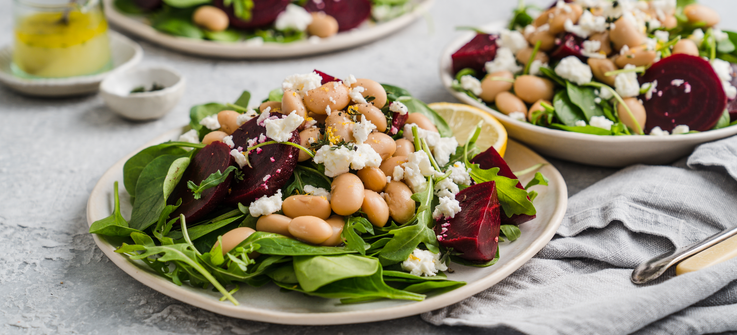Butter bean and beetroot salad