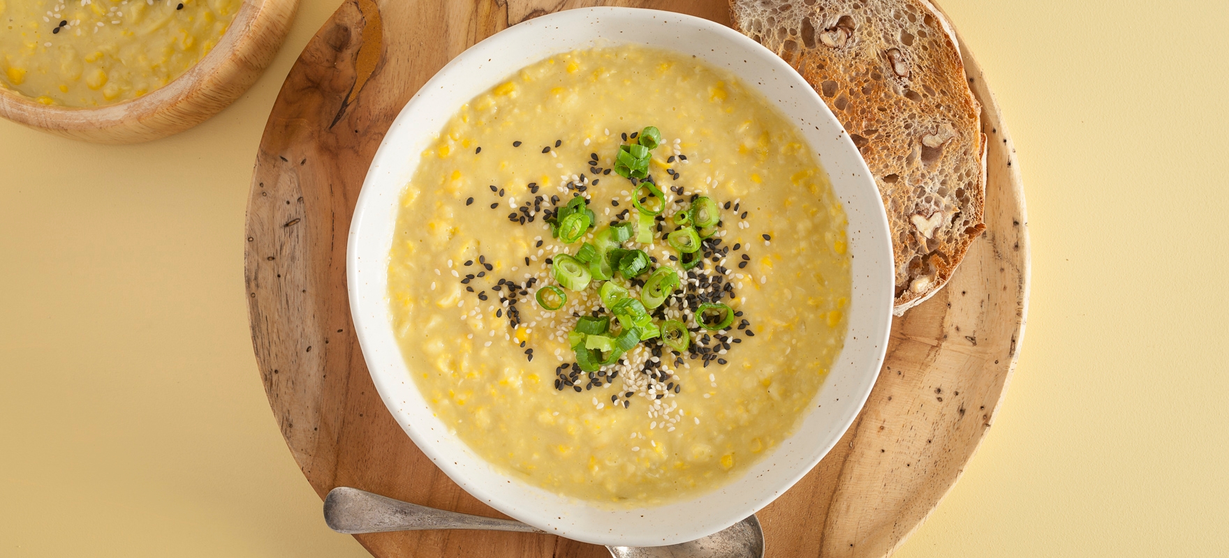 Potato and fresh corn soup