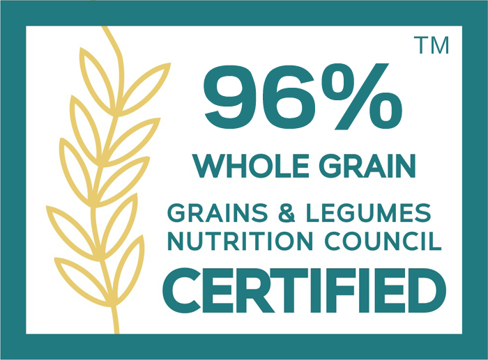 96% Whole Grain Certified