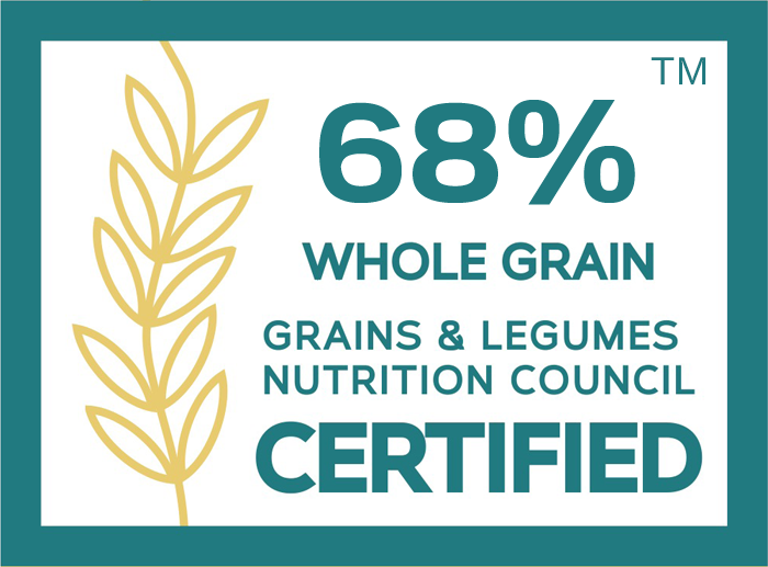 68% Whole Grain Certified