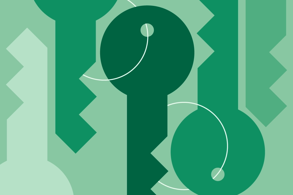 A decorative image of keys for aesthetic purposes only.