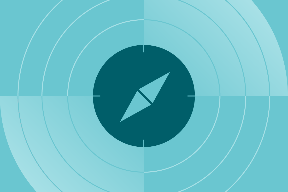 A decorative image of a compass for aesthetic purposes only.