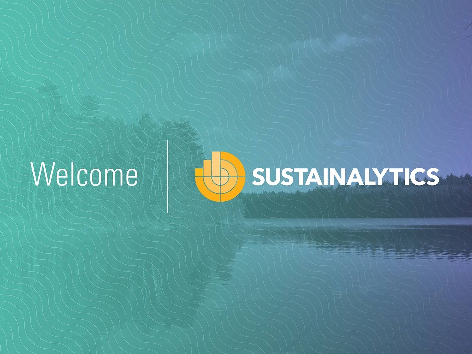 A welcome illustration with the Sustainalytics logo.
