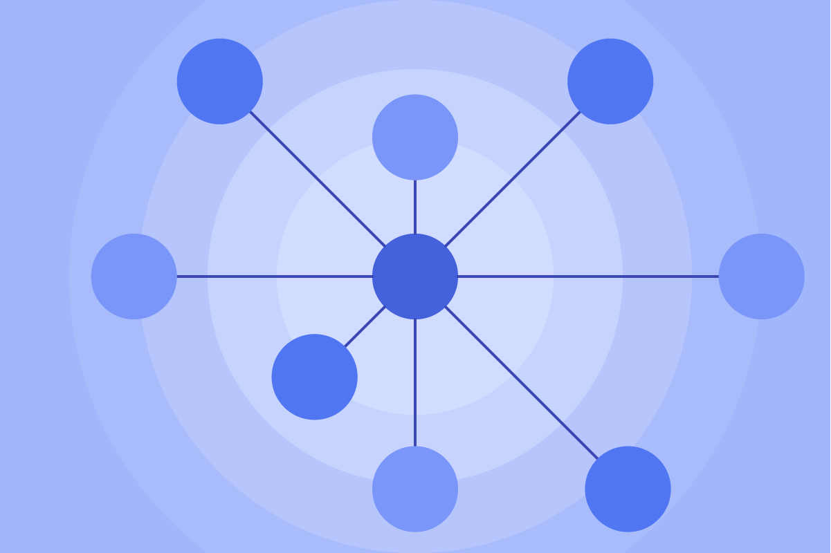 A decorative image of a professional network web for aesthetic purposes only.