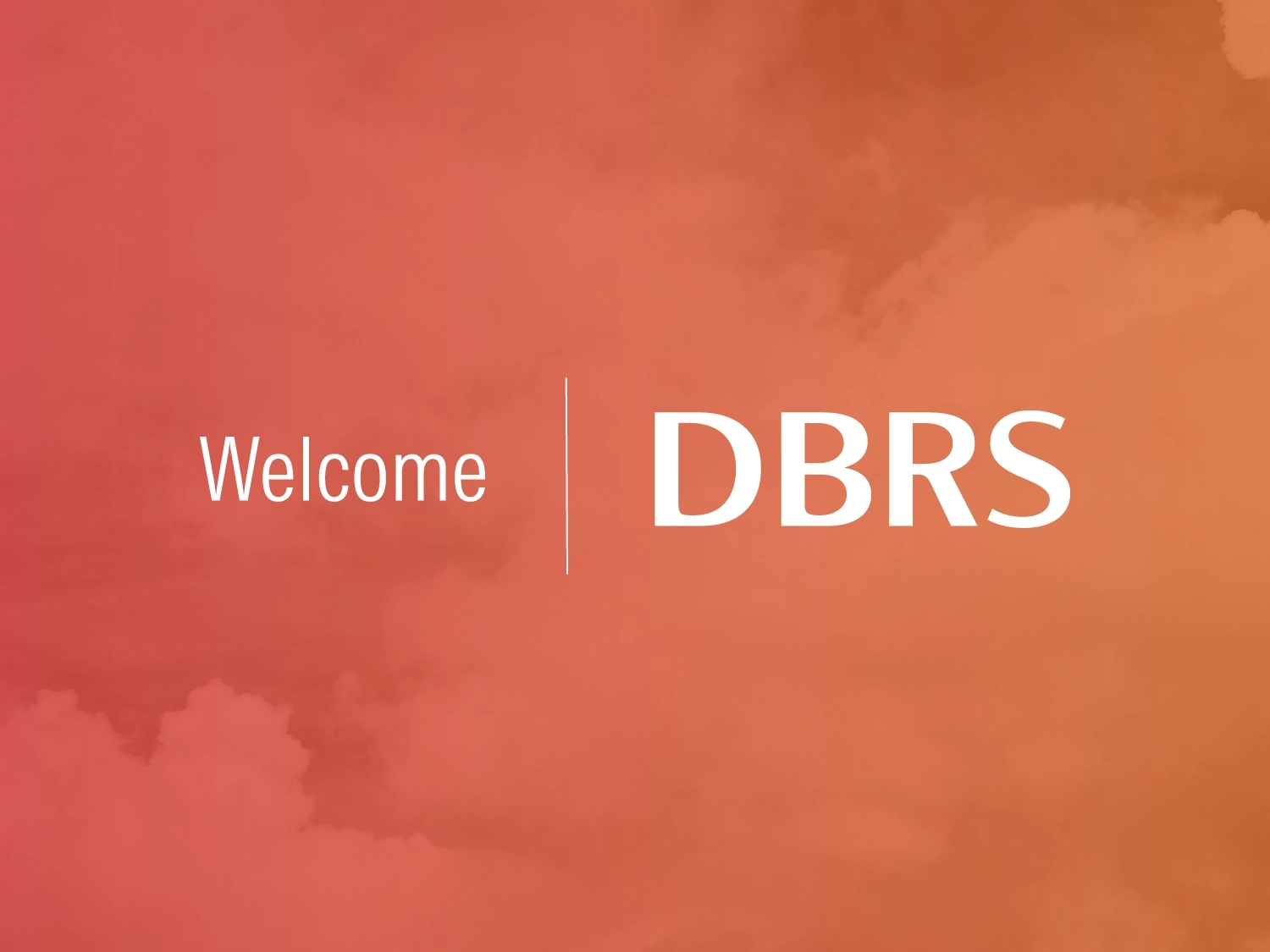 A welcome illustration with the DBRS logo.