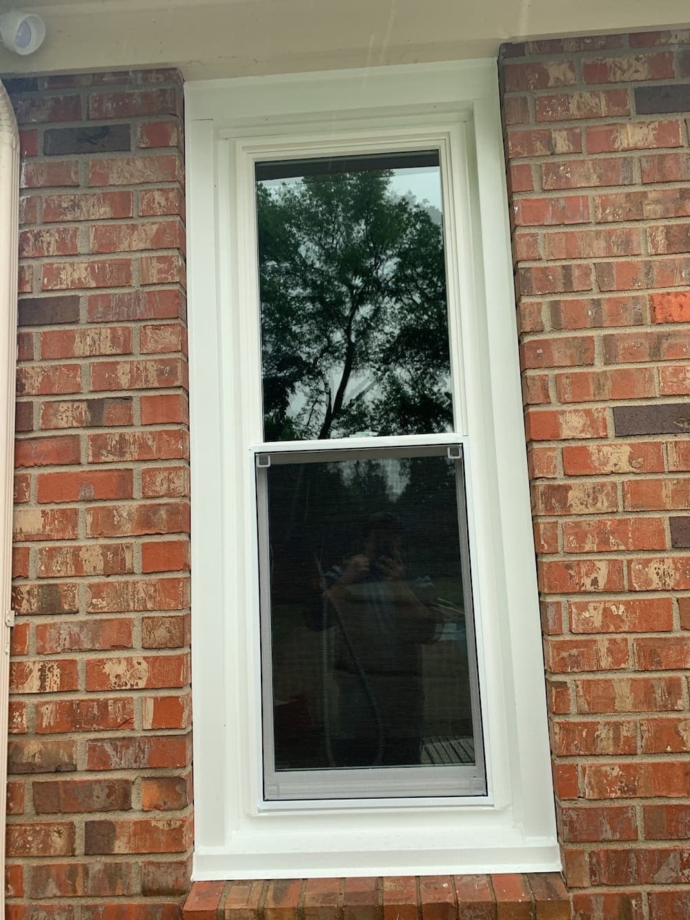 After exterior view of Pella replacement side window