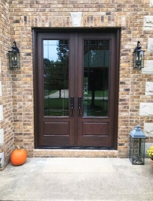 after image of cleveland home with new fiberglass entry door