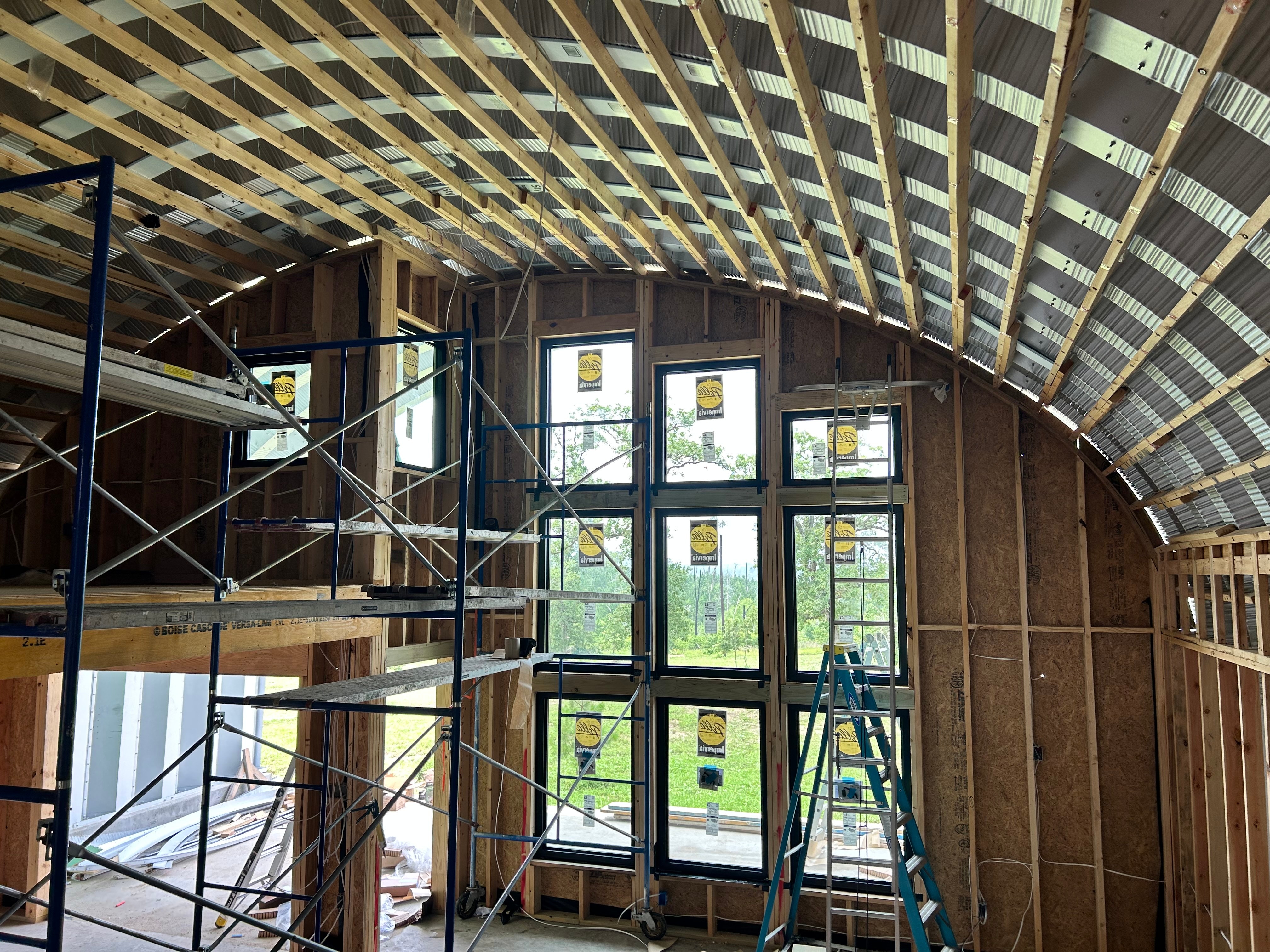 New construction adds fiberglass casement windows