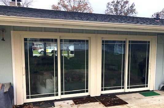 after image of cleveland home with new sliding patio doors