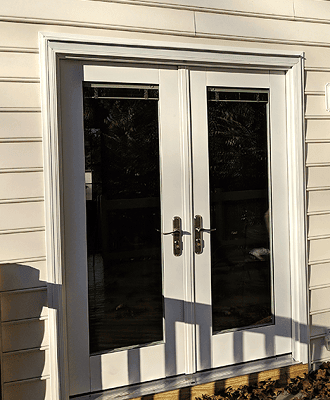 after image of hinged doors on virginia home