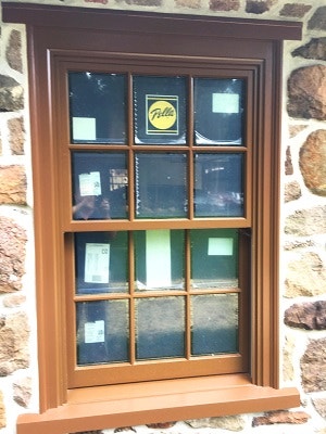 image of new wood double hung window in lancaster home