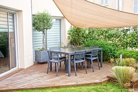 Small patio ideas - patio canopy