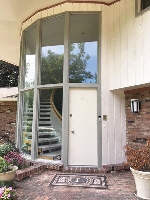 before image of cleveland home with new fiberglass entry door