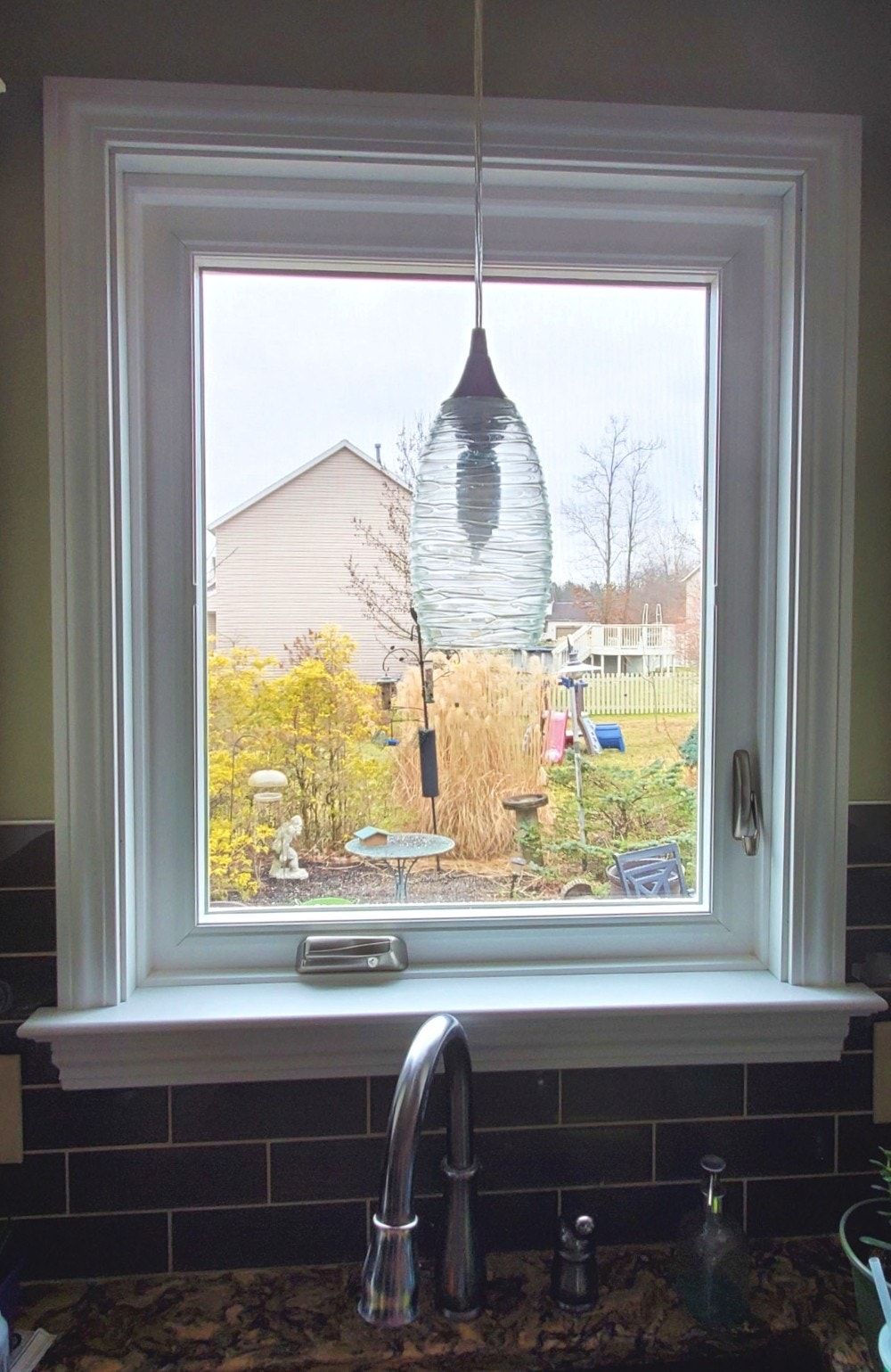 Canfield kitchen window after double hung interior