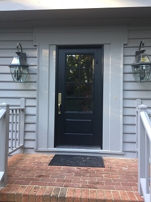 after image of virginia home with new fiberglass entry door