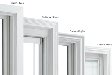 Window trim styles