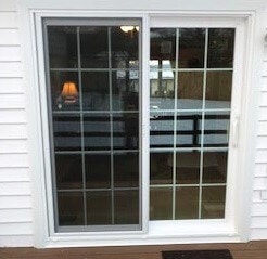 after image of state college home with new sliding patio door