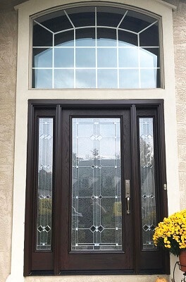 after image of columbus home with new fiberglass entry door