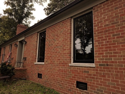 richmond home gets new wood casement windows side view