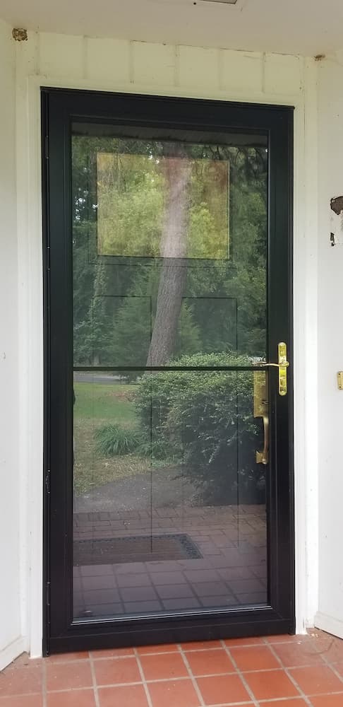 Exterior view of Pella storm door