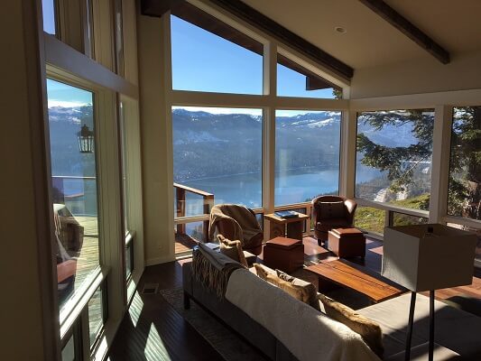 northern california donner lake home gets new picture and casement windows throughout