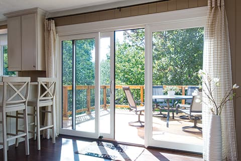 Patio doors for small outdoor areas