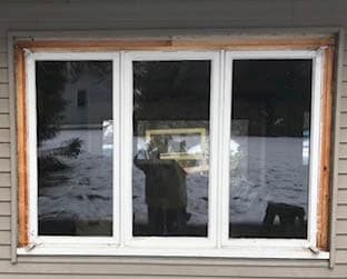 Old casement windows on State College home