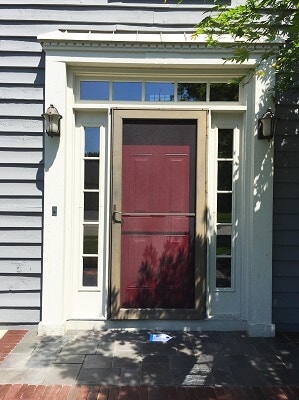 before image of columbus home with new fiberglass entry door
