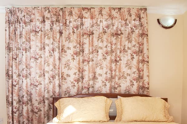 Decorating trends that are out - dated floral drapery