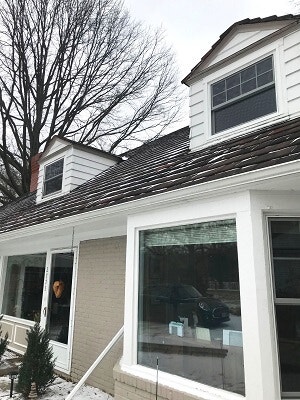 outside after image of cleveland heights home with new fiberglass windos