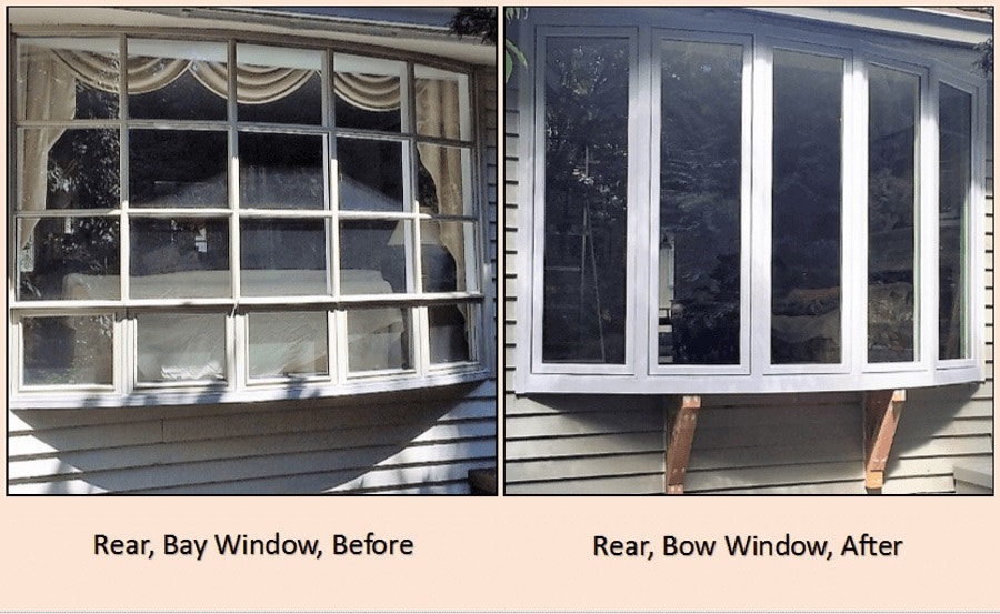 bay window to bow window before and after