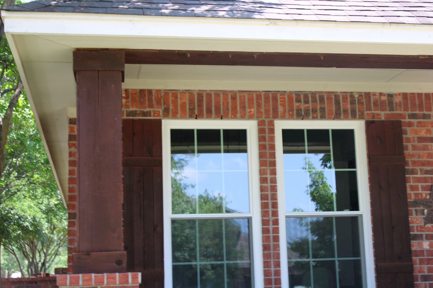 first floor replacement pella 350 series window of avery ranch brick home
