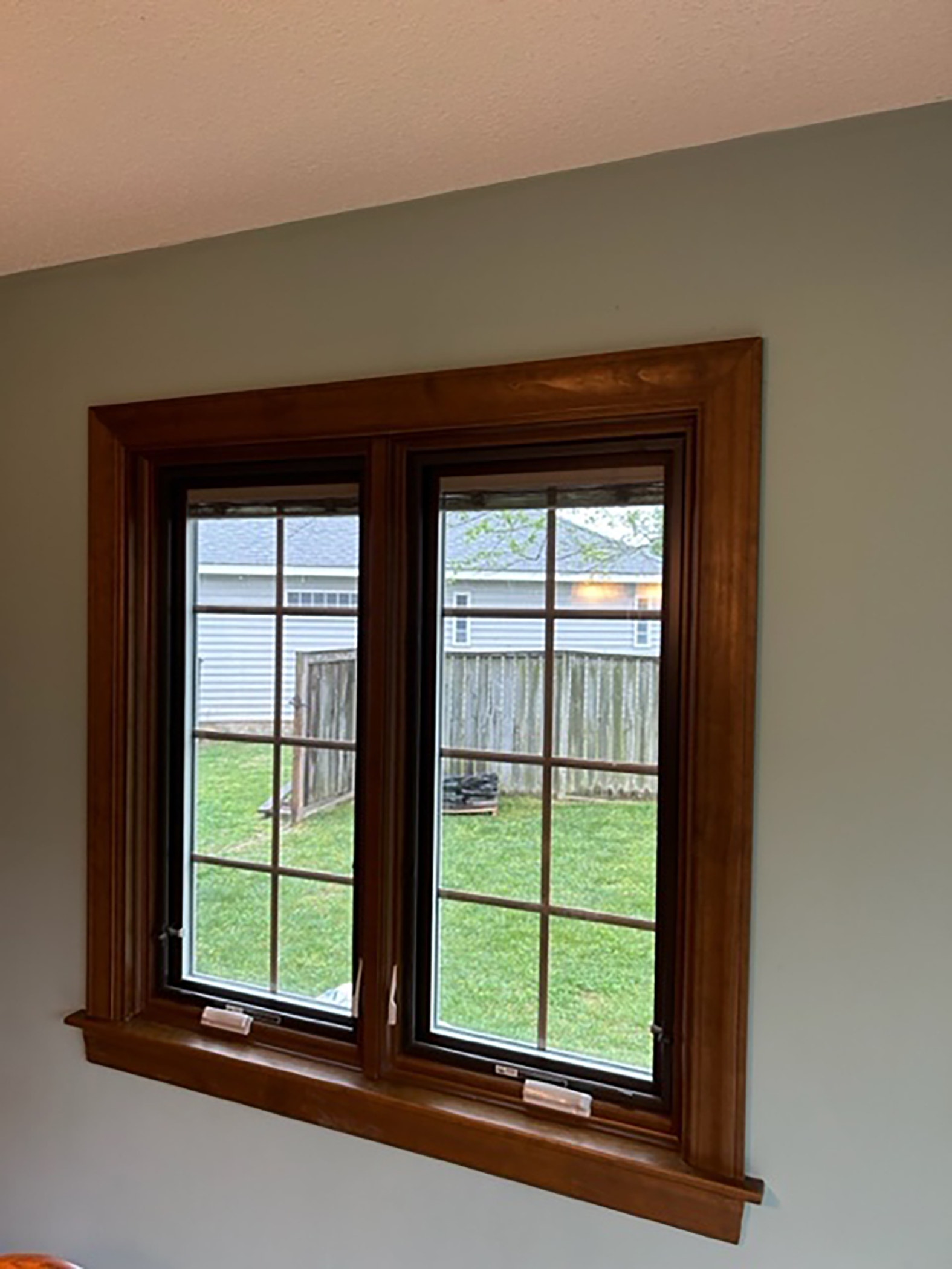 New wood windows in Virginia Beach home