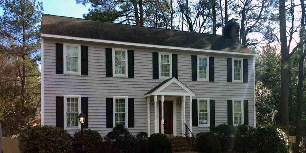 New Pella windows on home in Henrico, Virginia
