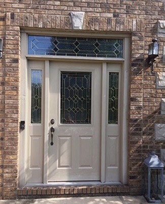 before image of cleveland home with new fiberglass entry door