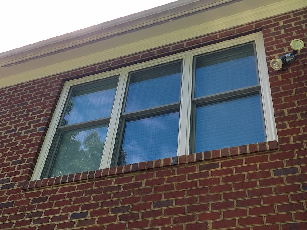 Double-hung windows on Glen Allen home exterior
