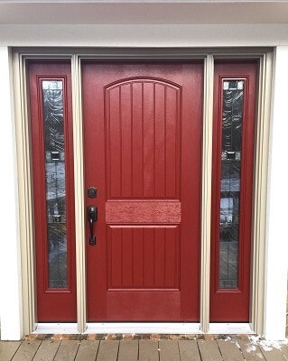 updated wood entry door in Columbus