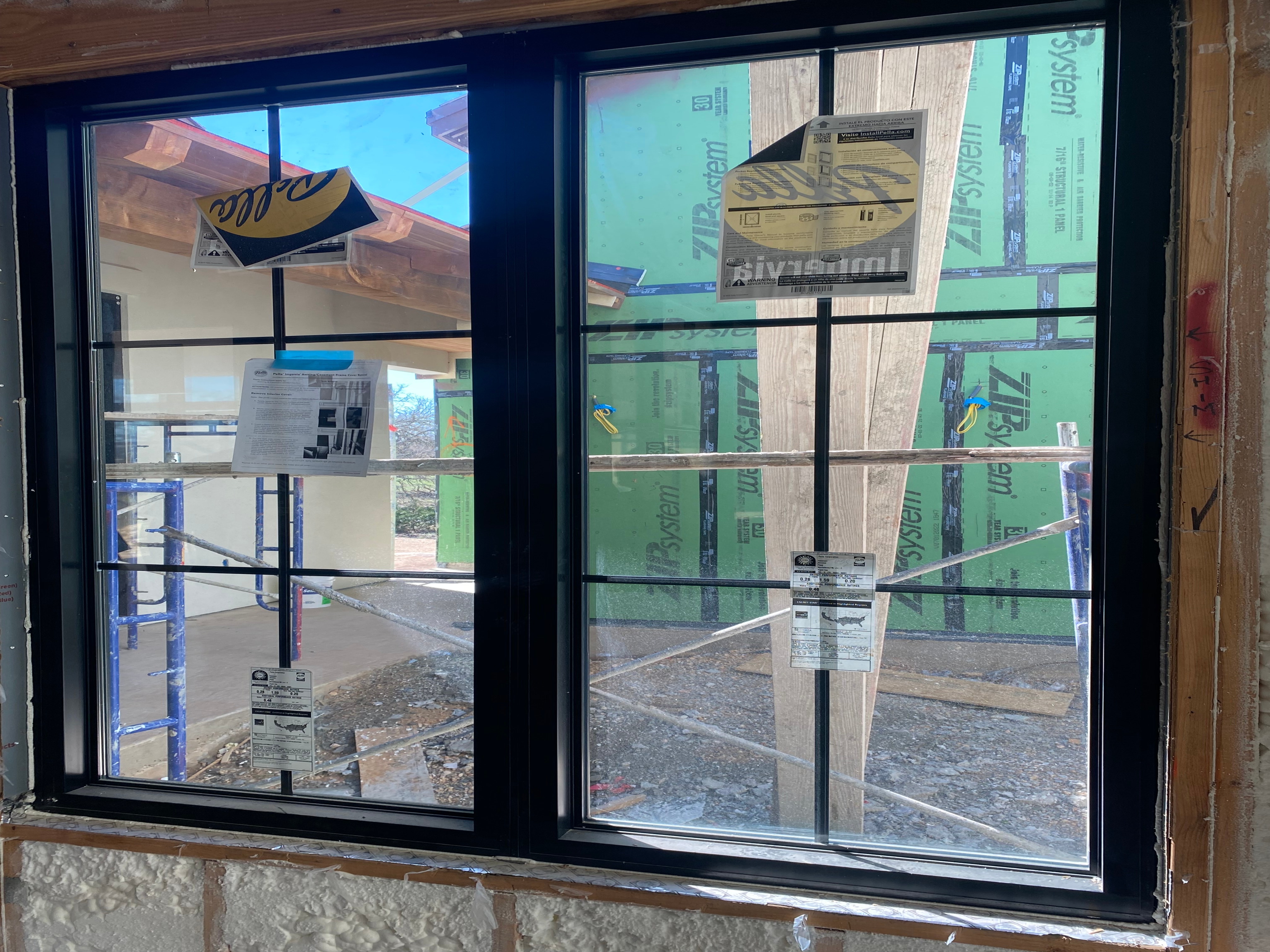 Casement windows on Austin new construction