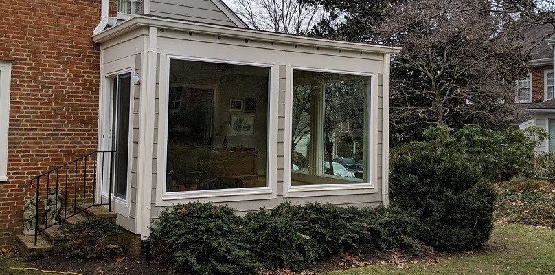 outside view of henrico home with new vinyl casement windows