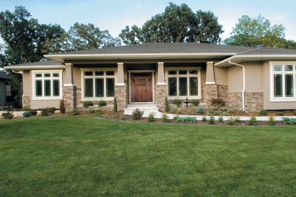 Exterior view of craftsman style bungalow
