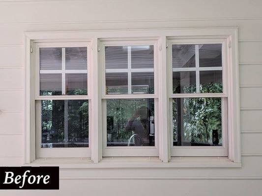old wood double-hung windows in Midlothian